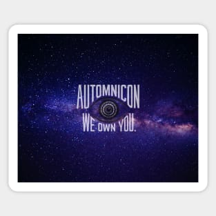 Automnicon. We Own You. Sticker